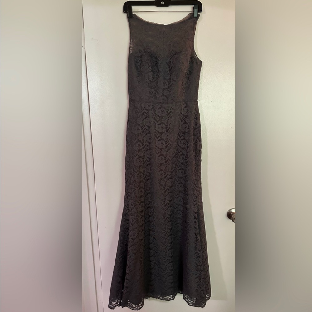 "WTOO" Gray Designer Wedding Gown Size 6